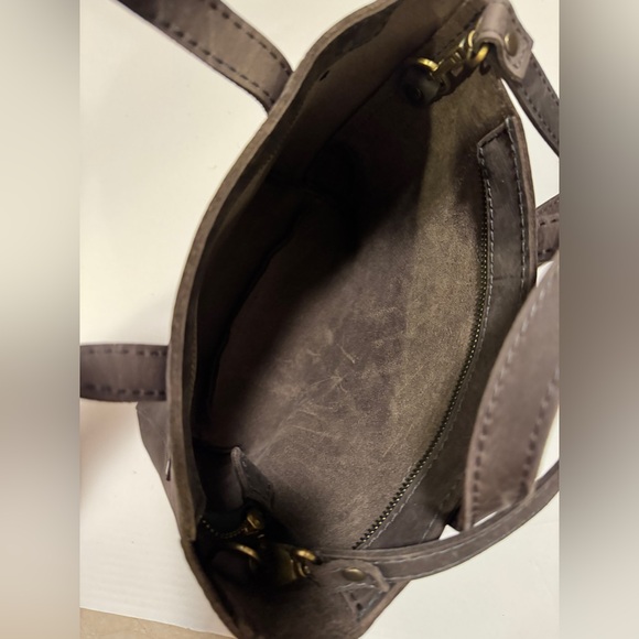 NEW Portland Leather Goods Mini Crossbody Zip Top in Color Possibly Groupie Grey - Picture 7 of 12